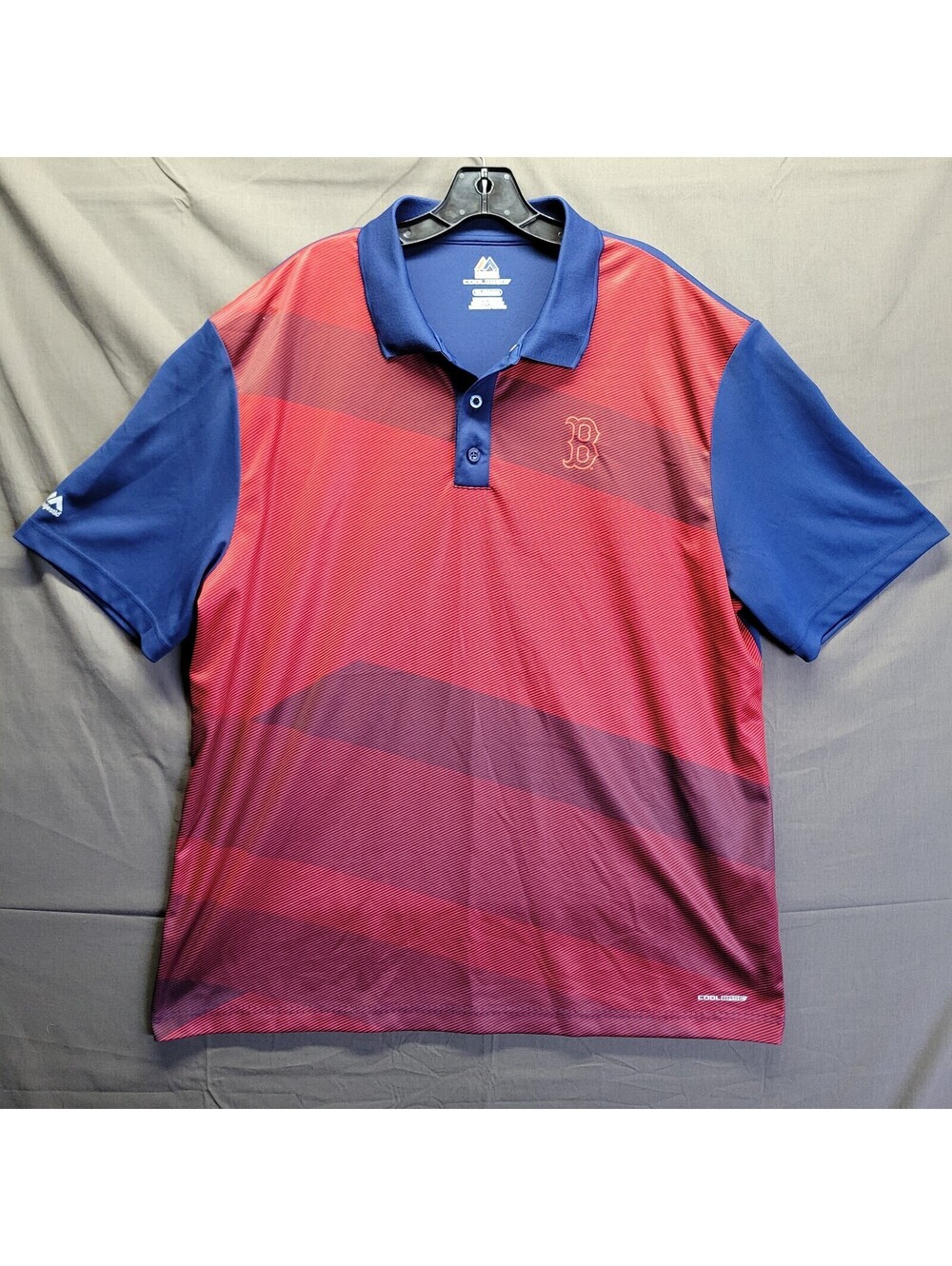 Boston Red Sox Polo Shirt Men's Size XXL 2XL Blue Short Sleeve Majestic